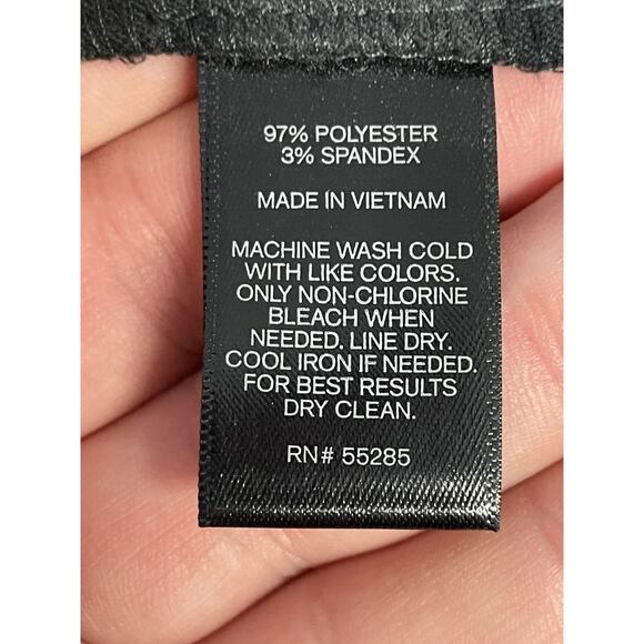 Express Jumpsuit Womens Medium Black Leopard Strapless Drawstring Waist Pockets - Picture 10 of 10